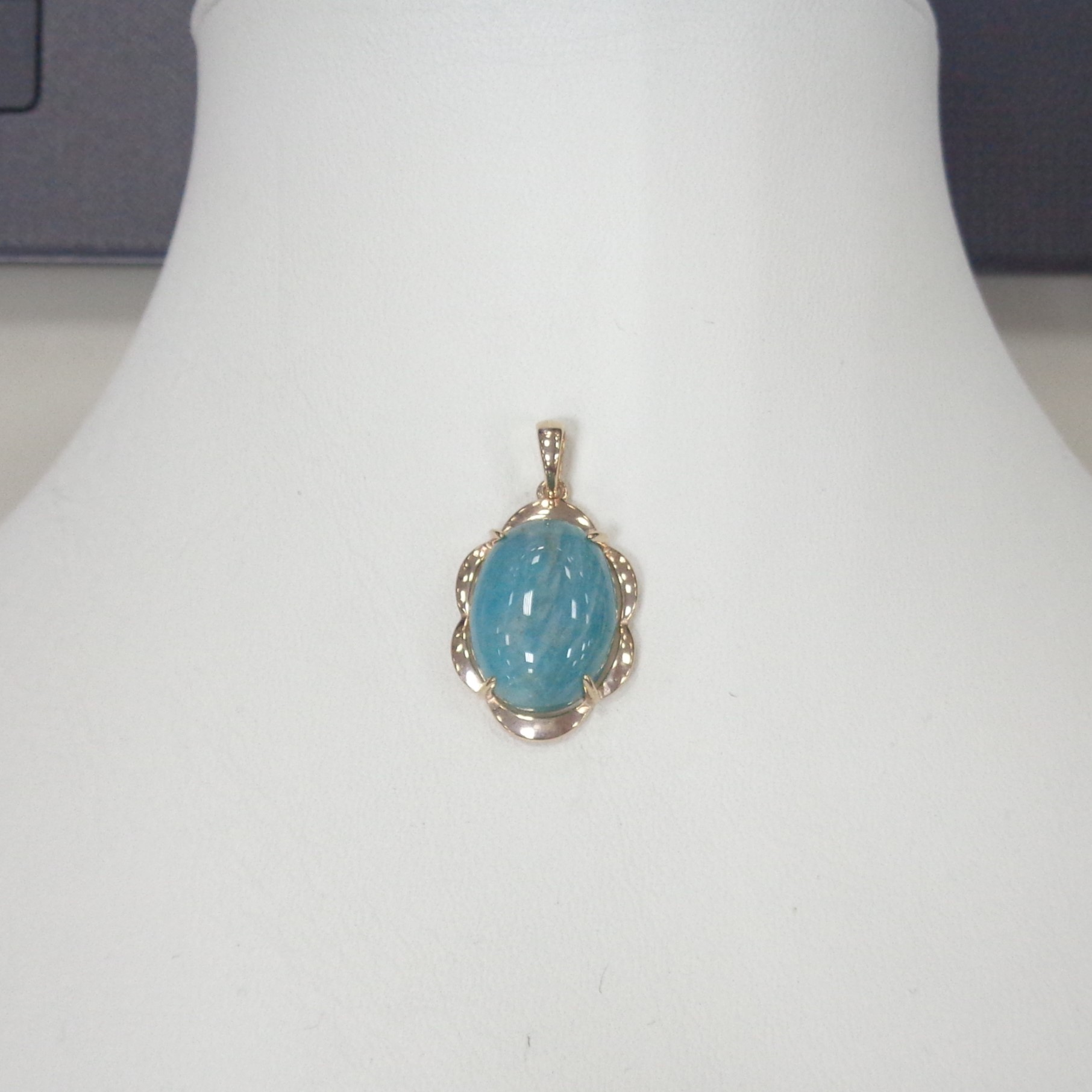 Серебряная подвеска с амазонитом